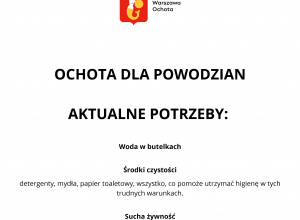 Akcja pomocy osobom poszkodowanym w powodzi w Polsce