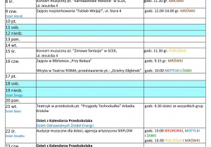 kalendarz -styczeń 2025